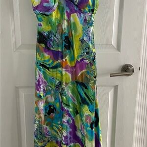 Colorful Abstract Maxi Dress